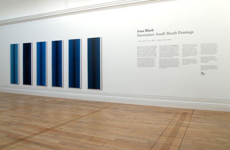 Irma Blank – ‘Breath Paintings’ is supported by Gallery P420, Bologna and the Colwinston Trust.
